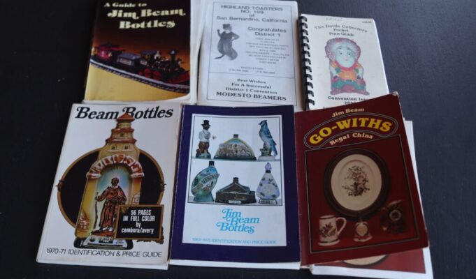 "Jim Beam Bottles" six books.