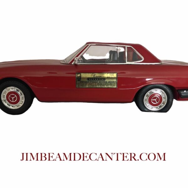 1987 Jim Beam Car Decanter | Mercedes Benz 450 SL Red