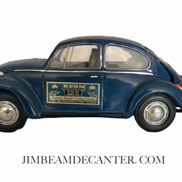 1973 Jim Beam Car Decanter | Volkswagen Beetle / “Bug” Blue